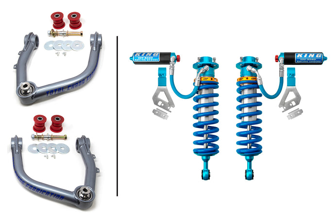 2022+ 3rd Gen Tundra King 3.0 Adjustable Front Coilovers w/ Total Chaos Upper Control Arms