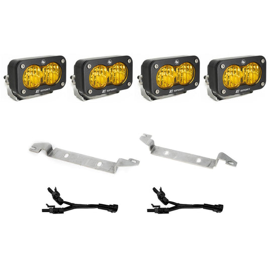 Baja Designs S2 Sport OEM Fog Light Replacement Kit for 2025+ 4Runner Non-TRD Pro Baja Amber