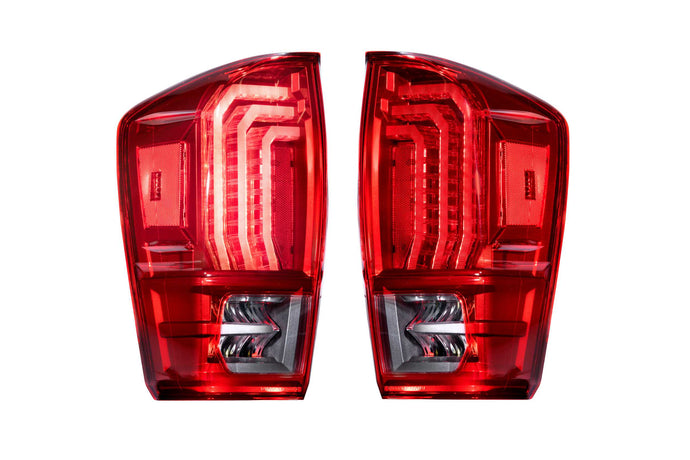 2016-2023 Tacoma XB LED Tail Lights - Red Lens (Set)