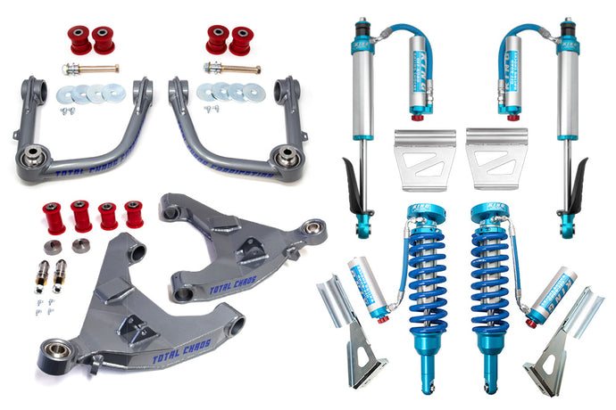 2010-2024 5th Gen 4Runner Total Chaos Mid Travel Lift Kit w/ King 2.5 Front & Rear Adjustable Shocks - Non-KDSS