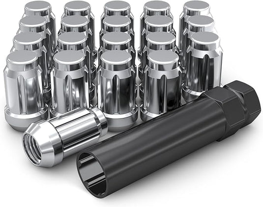M12x1.50 Chrome Spline Lug Nuts (24 Pack)