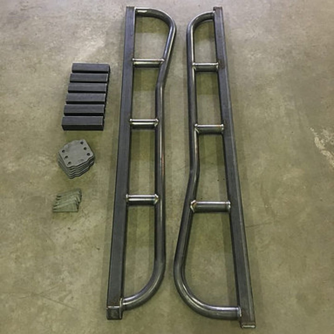 1996-2002 3rd Gen 4Runner Rock Sliders - Raw Steel – SRQ Fabrications