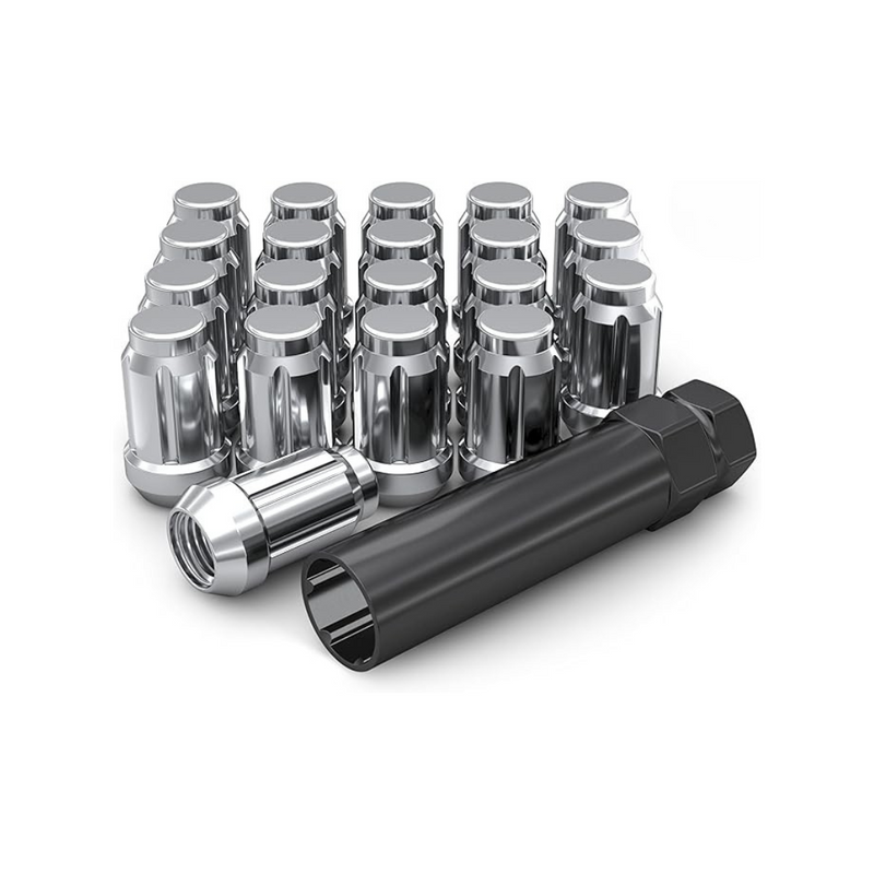M12x1.50 Chrome Spline Lug Nuts (24 Pack)