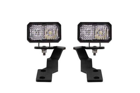 16-21 Tacoma Diode Dynamics Stage Series 2in Pro Ditch Light Kit - White Combo