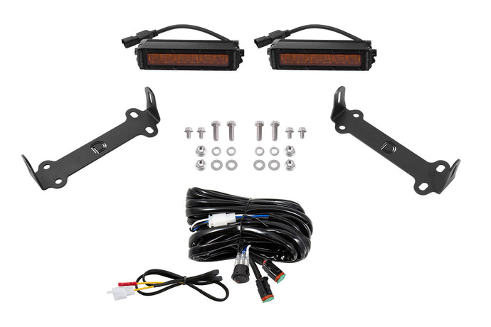 2014-2024 5th Gen 4Runner Stage Series SAE/DOT LED Lightbar Kit Amber Driving