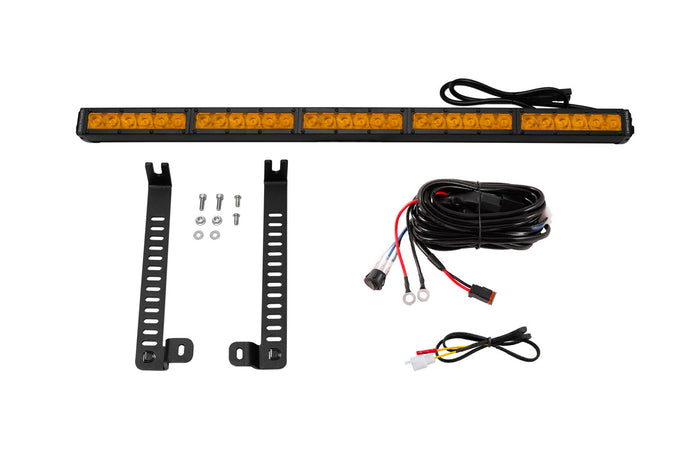 2014-2024 5th Gen 4Runner SS30 Single Stealth Lightbar Kit Amber Driving