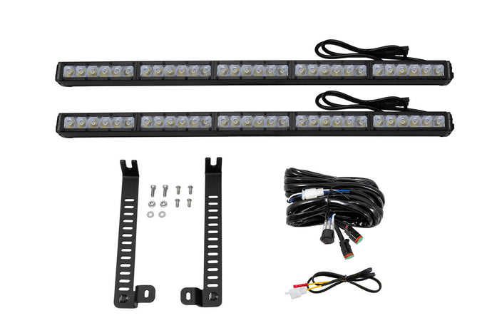 2014-2024 5th Gen 4Runner SS30 Dual Stealth Lightbar Kit White Driving