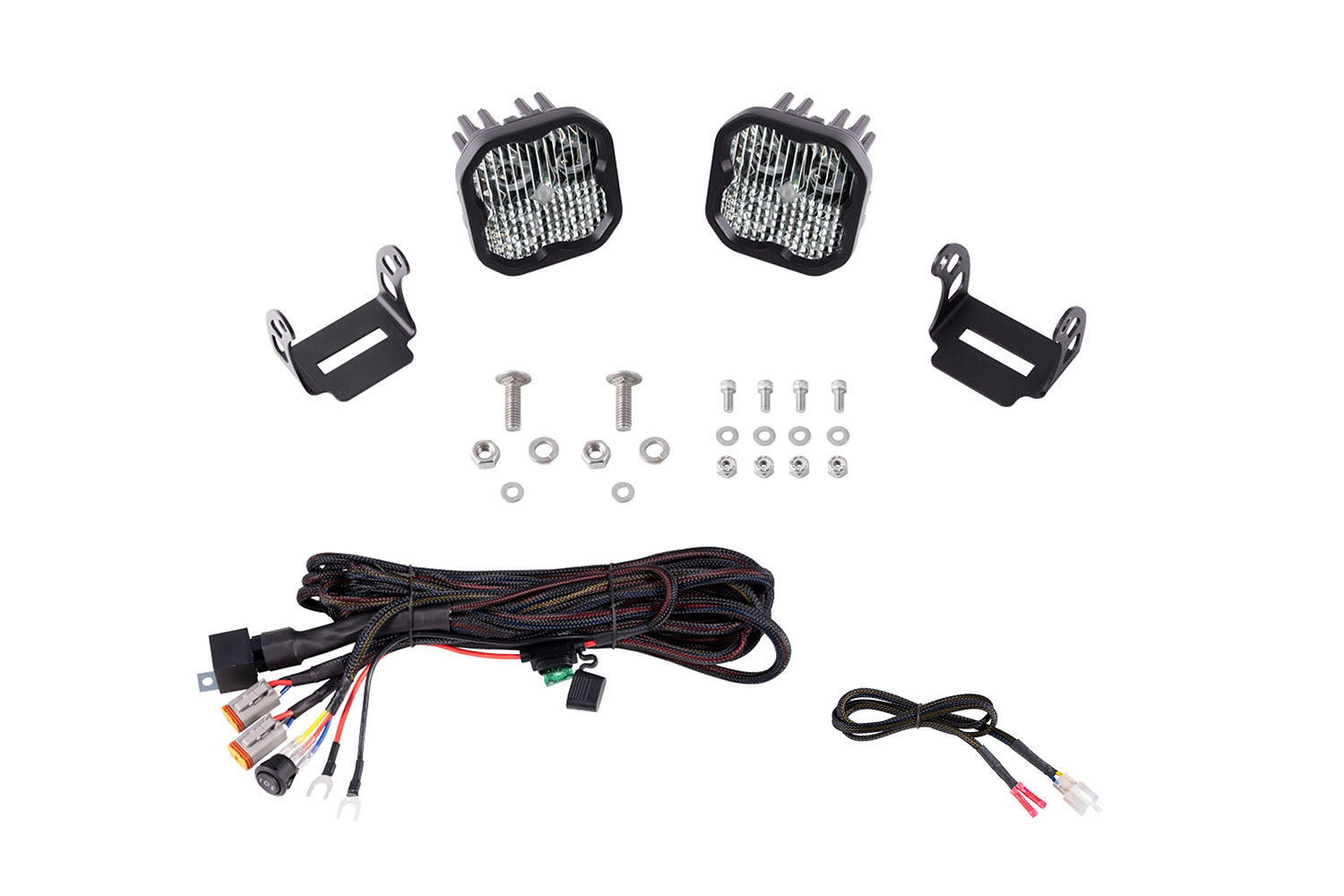 Diode Dynamics SS3 LED Ditch Light Kit Sport White Driving | Multiple Fitments (DD6655) main image 1