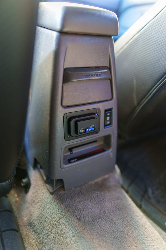 96-02 3rd Gen 4Runner Center Console USB Power Mod (Ash Tray Replacement) - Snowbound Customs