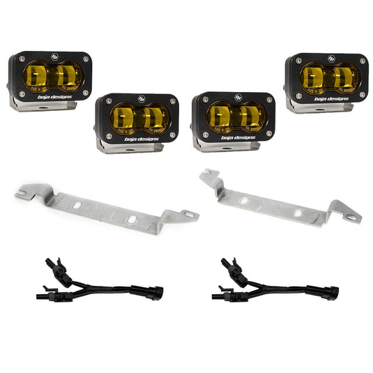Baja Designs S2 SAE Baja Amber OEM Fog Replacement Kit for 2024+ Tacoma