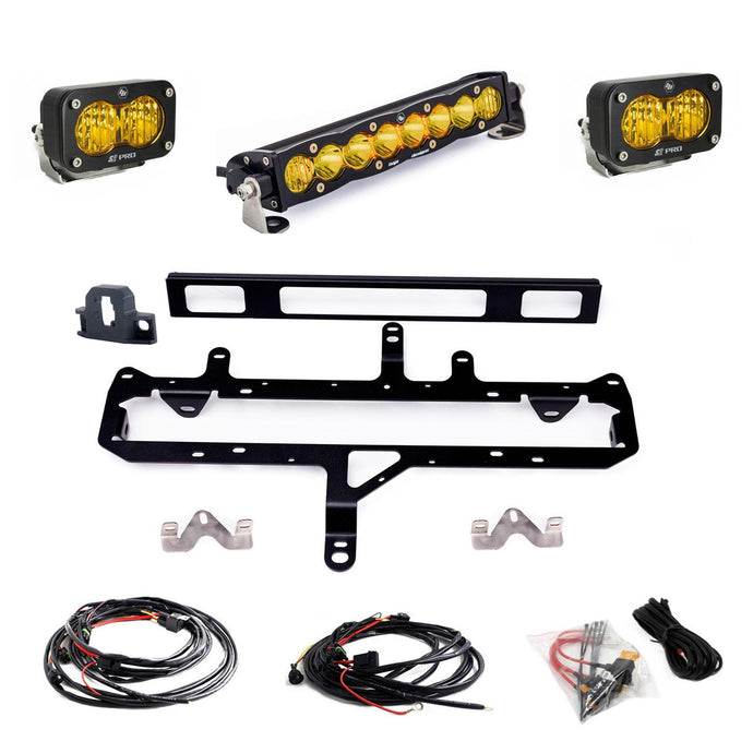 Baja Designs S8 10 Inch Light Bar S2 Pro Grille Conversion Light Kit for 2024+ Tacoma Baja Amber