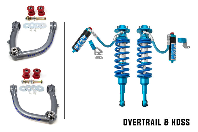 2024+ GX550 King 2.5 Adjustable Front Coilovers w/ Total Chaos Upper Control Arms - KDSS / Overtrail Compatible