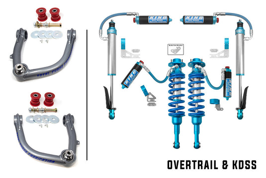 2024+ GX550 King 2.5 Front & Rear Shocks w/ Total Chaos Upper Control Arms - KDSS / Overtrail Compatible
