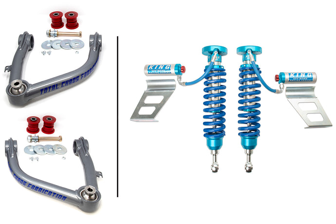 2008-2022 2nd Gen Sequoia King 2.5 Adjustable Front Coilovers w/ Total Chaos Upper Control Arms