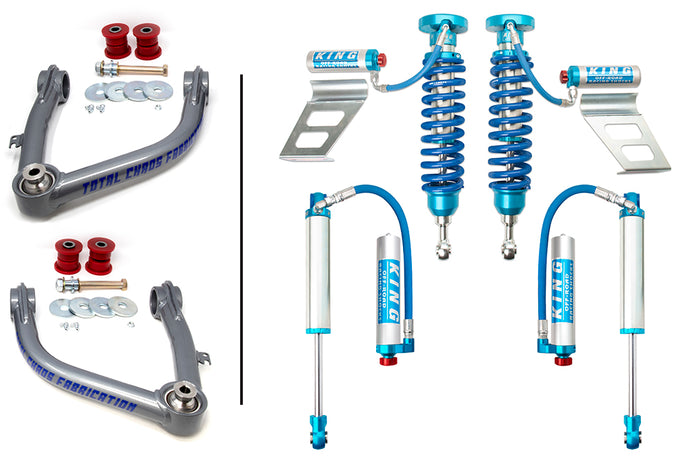 2008-2022 2nd Gen Sequoia King 2.5 Front & Rear Shocks w/ Total Chaos Upper Control Arms