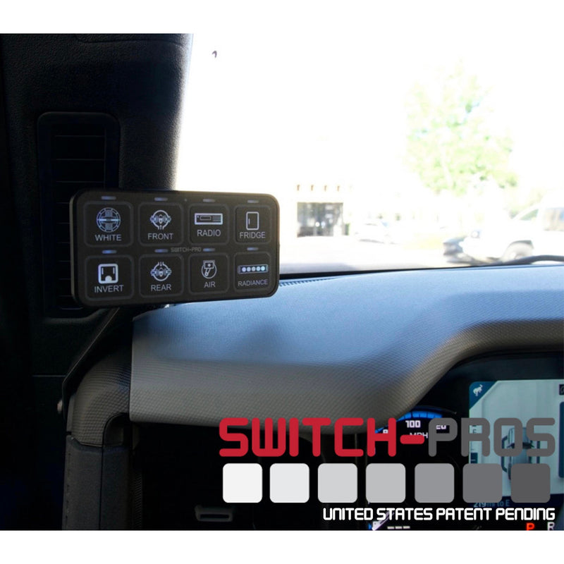 Load image into Gallery viewer, 21+ Ford Bronco 8-Switch Pros Panel w/ Mounting Kit - Switch Pros
