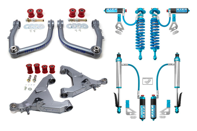 2022+ 3rd Gen Tundra Total Chaos Mid Travel Lift Kit w/ King 2.5 Front & Rear Adjustable Shocks