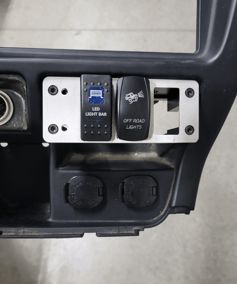 Load image into Gallery viewer, 96-02 3rd Gen 4Runner Billet Ashtray Switch Mount System - SRQ Fabrications
