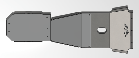 96-02 3rd Gen 4Runner Full 3-16" Skid Plates - True North Fabrications