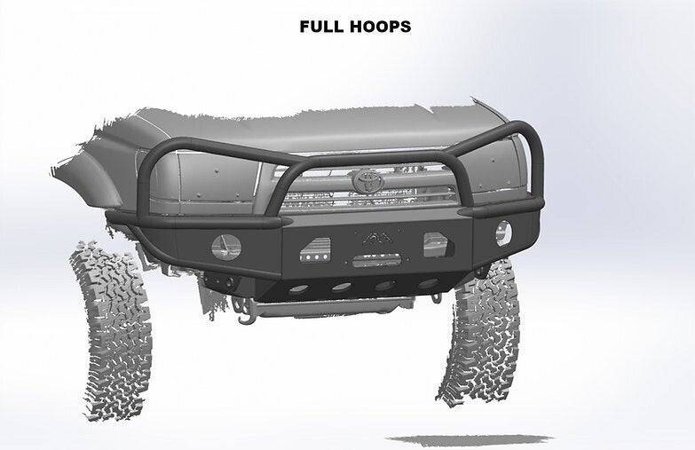 Steel Front Bumper For 1996-2002 Toyota 4Runner 3rd Gen Limited – Black Powder Coat