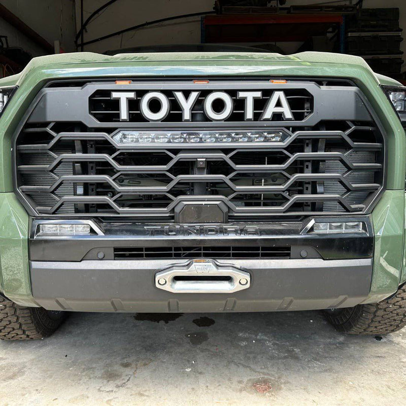 Load image into Gallery viewer, 22+ 3rd Gen Tundra Hidden Winch Plate - True North Fabrications
