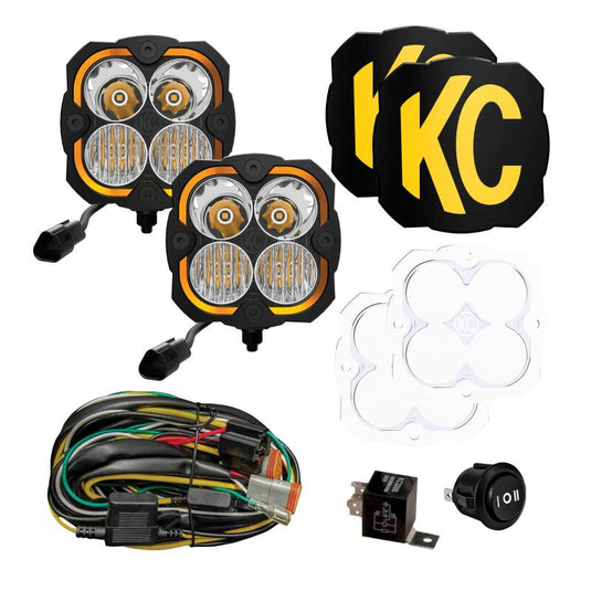 KC HiLiTES FLEX ERA 4 - 2-Light Master Kit | Open Box