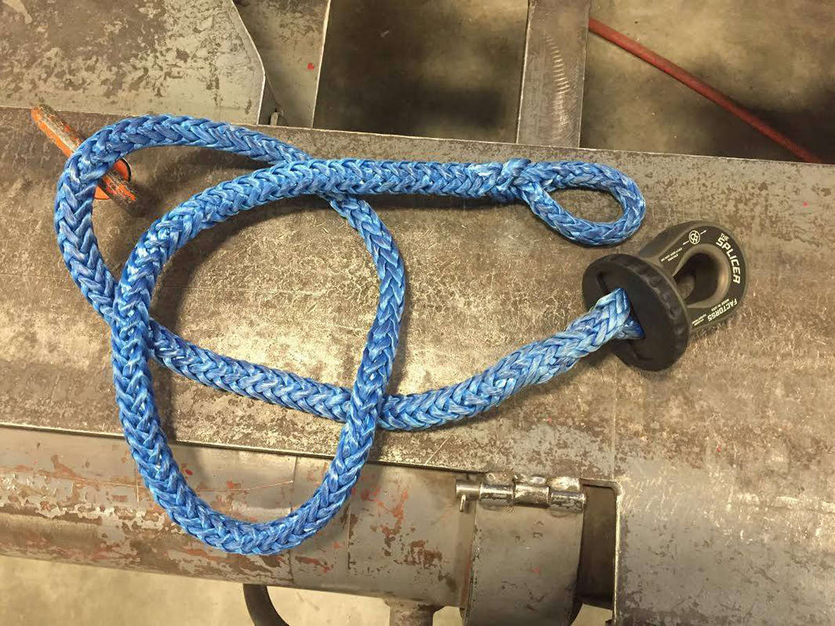 Factor 55 Splicer 3/8-1/2 Inch Synthetic Rope Splice On Shackle Mount ...