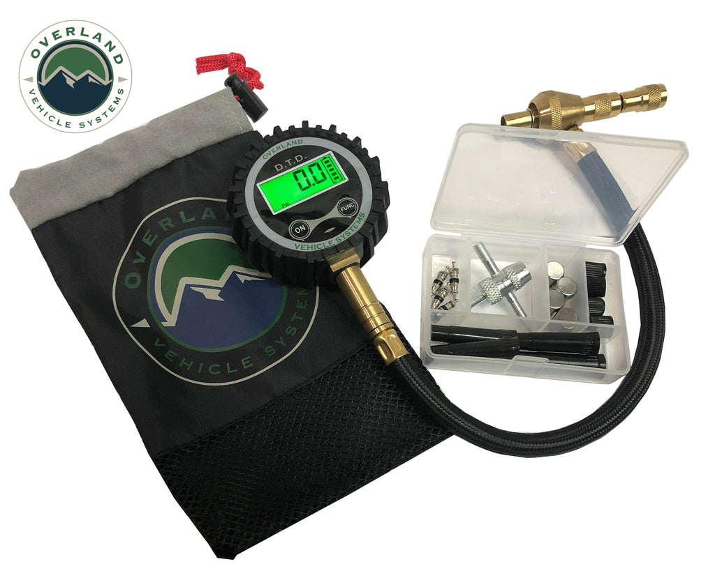 Digital Tire Tire Deflator with Valve Kit & Storage Bag Universal Over ...