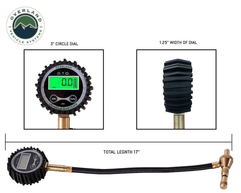 Load image into Gallery viewer, Digital Tire Tire Deflator with Valve Kit &amp; Storage Bag Universal Overland Vehicle Systems - Overland Vehicle Systems
