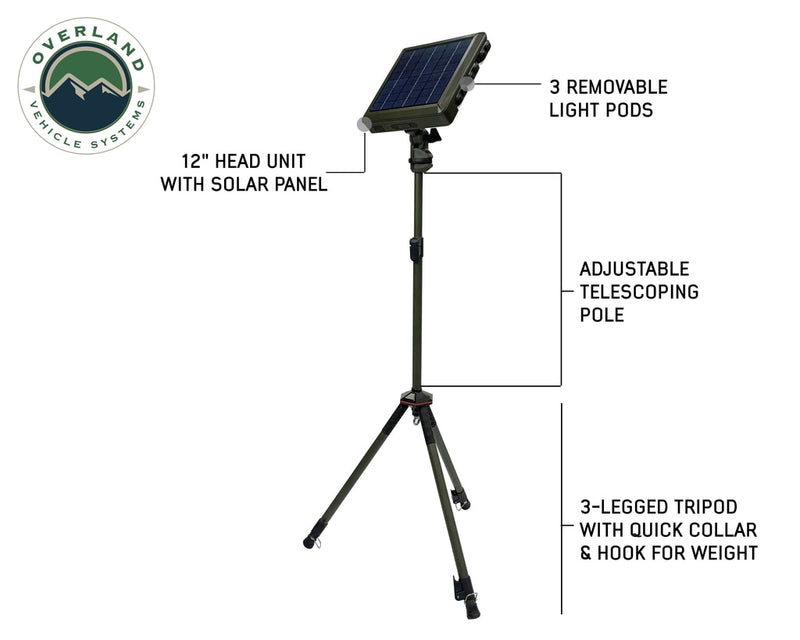 Load image into Gallery viewer, Wild Land Camping Gear Encounter Light With 3 Removeable Pods Overland Vehicle Systems - Overland Vehicle Systems
