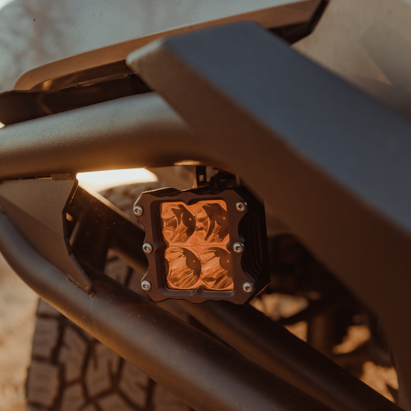 Load image into Gallery viewer, quattro led pod light mounted on a toyota tacoma as a fog light
