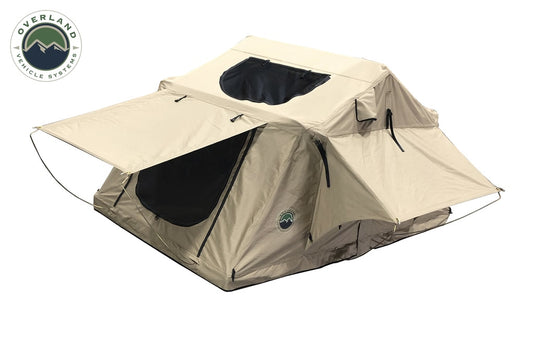 Roof Top Tent 3 Person with Green Rain Fly TMBK Overland Vehicle Systems - Overland Vehicle Systems