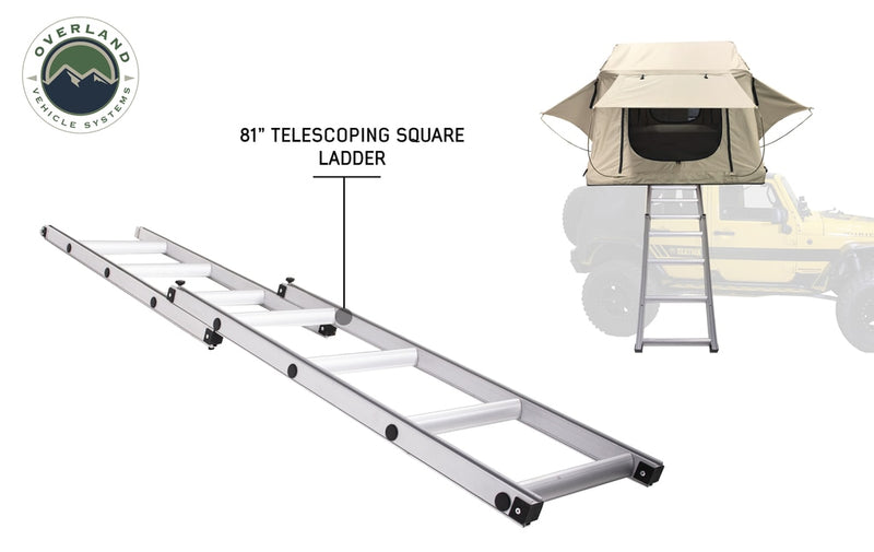 Load image into Gallery viewer, Roof Top Tent 3 Person with Green Rain Fly TMBK Overland Vehicle Systems - Overland Vehicle Systems
