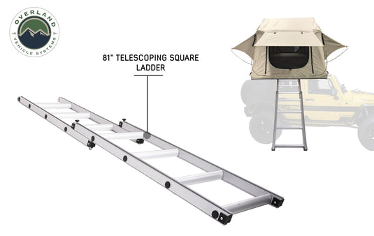 Roof Top Tent 3 Person with Green Rain Fly TMBK Overland Vehicle Systems - Overland Vehicle Systems