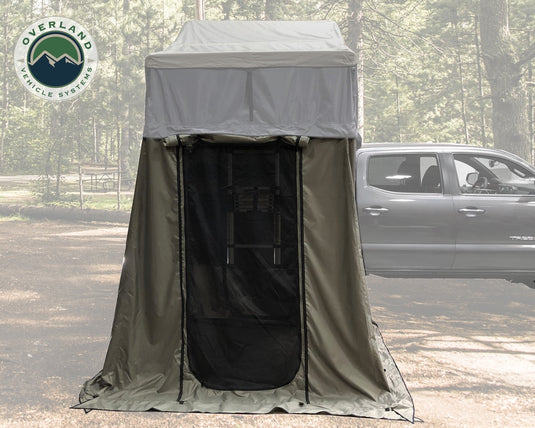 Roof Top Tent 2 Person Extended Roof Top Tent With Annex Green/Gray Nomadic Overland Vehicle Systems Overland Vehicle Systems - Overland Vehicle Systems