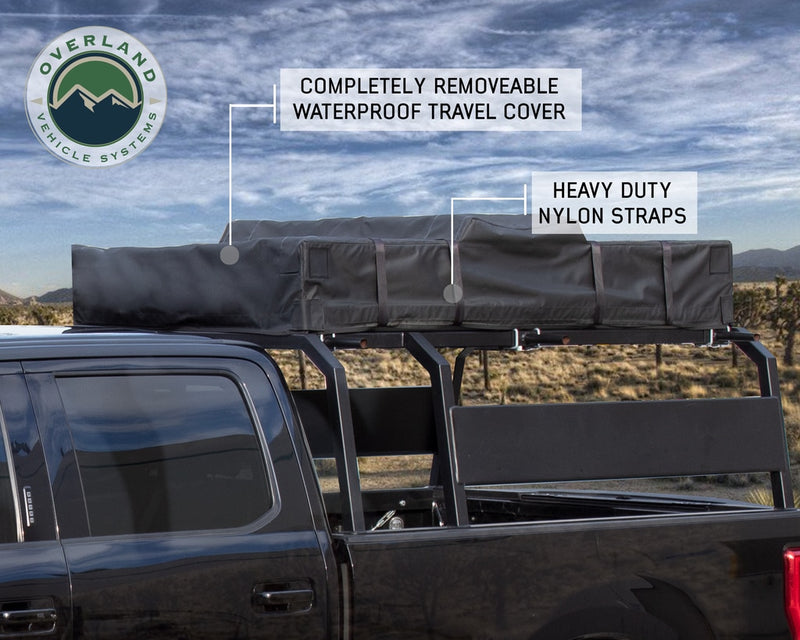 Load image into Gallery viewer, Roof Top Tent 2 Person Extended Roof Top Tent With Annex Green/Gray Nomadic Overland Vehicle Systems Overland Vehicle Systems - Overland Vehicle Systems
