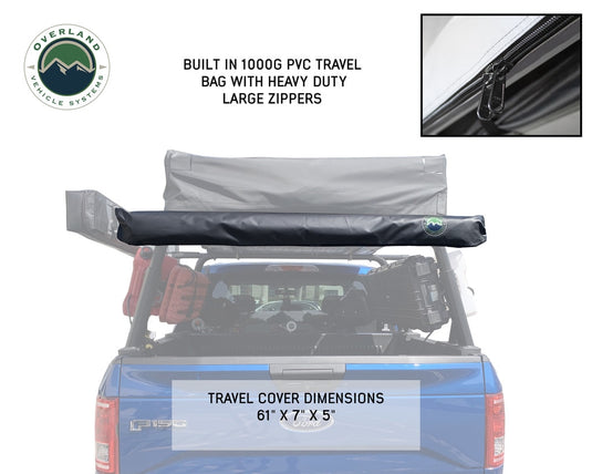 Nomadic Awning 1.3 - 4.5 Foot With Black Cover Overland Vehicle Systems - Overland Vehicle Systems