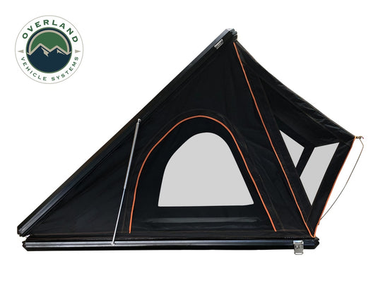 Roof Top Tent Mamba 2 Side Load Aluminum Black Shell Grey Body Overland Vehicle Systems - Overland Vehicle Systems