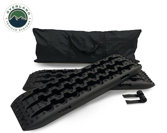 Recovery Ramp With Pull Strap and Storage Bag Black/Black Overland Vehicle Systems - Overland Vehicle Systems