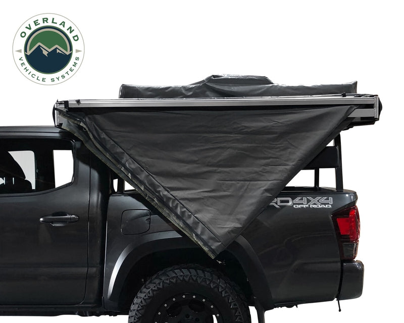 Load image into Gallery viewer, Awning Tent 270 Degree Passenger Side Dark Gray Cover With Black Cover Nomadic Overland Vehicle Systems - Overland Vehicle Systems
