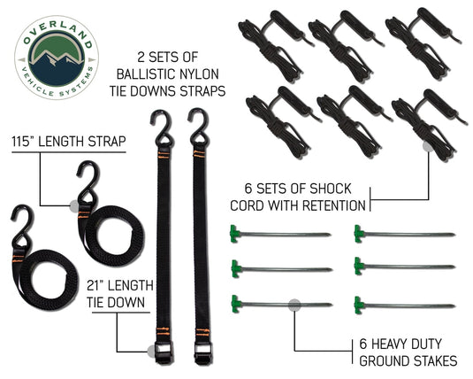Awning 270 Degree Awning and Wall 1, 2, & 3, W/Mounting Brackets Driverside Nomadic Overland Vehicle Systems - Overland Vehicle Systems