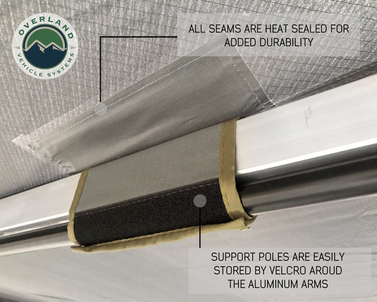 Awning 270 Degree Awning and Wall 1, 2, & 3, W/Mounting Brackets Driverside Nomadic Overland Vehicle Systems - Overland Vehicle Systems