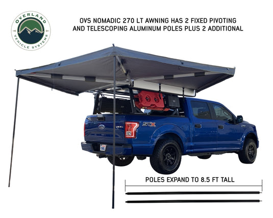 Nomadic 270 LT Passenger Side Awning With Bracket Kit Overland Vehicle Systems - Overland Vehicle Systems