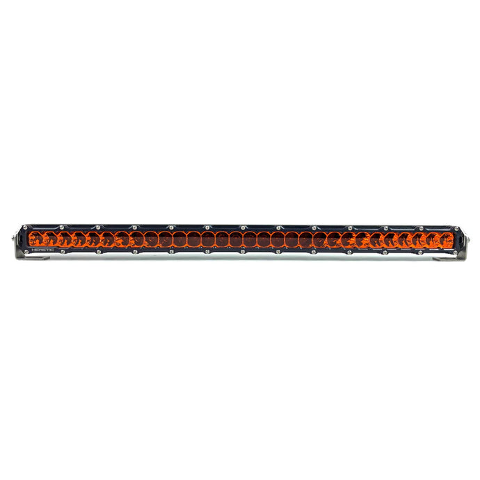 40 inch led light bar in amber on white background