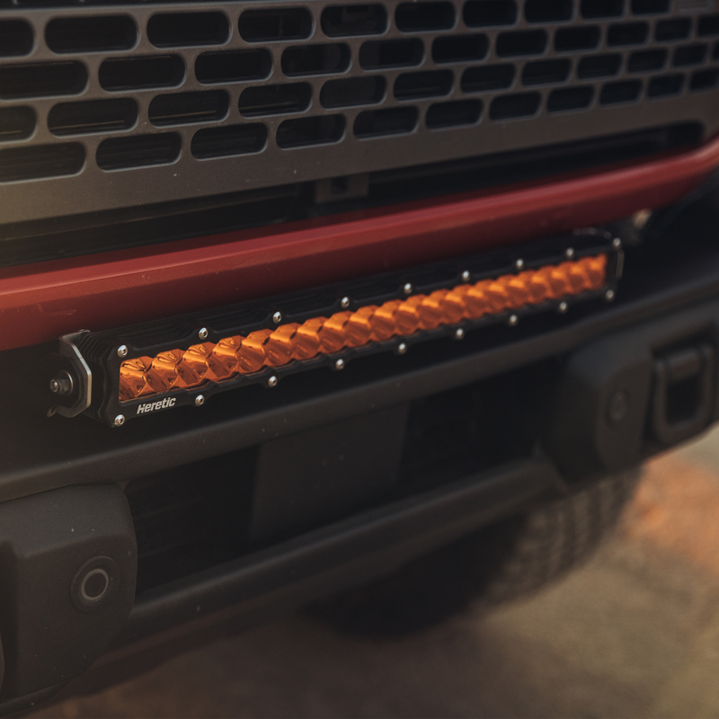 Load image into Gallery viewer, Ford Bronco (2021+) - 20&quot; LED Capable Bumper Light Bar - Heretic Studio
