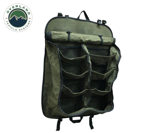 Camping Storage Bag 9 Storage Bins 16 Lb Waxed Canvas Overland Vehicle Systems - Overland Vehicle Systems