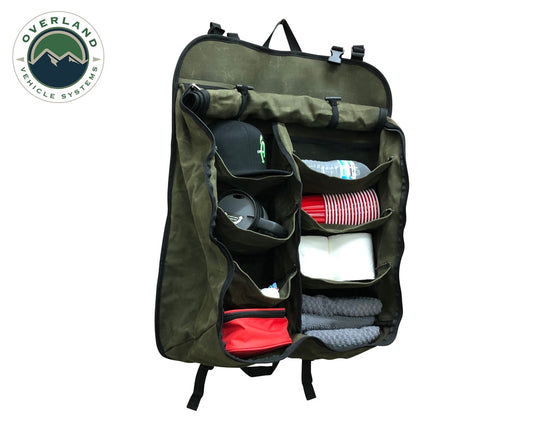 Camping Storage Bag 9 Storage Bins 16 Lb Waxed Canvas Overland Vehicle Systems - Overland Vehicle Systems