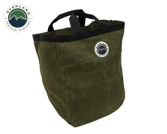 Cavas Tote Bag 16 Lb Waxed Canvas Overland Vehicle Systems - Overland Vehicle Systems