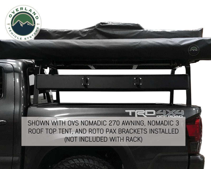 Load image into Gallery viewer, Tacoma Bed Rack Discovery Rack Tacoma Short Bed Black Overland Vehicle Systems - Overland Vehicle Systems
