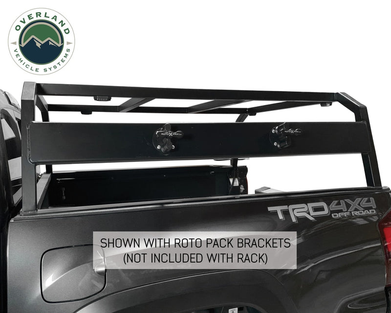 Load image into Gallery viewer, Tacoma Bed Rack Discovery Rack Tacoma Short Bed Black Overland Vehicle Systems - Overland Vehicle Systems
